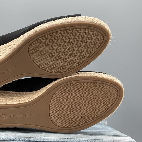 NEW Bandolino Women’s Espadrille Wedge Pumps Black Size 10M - Picture 10 of 10